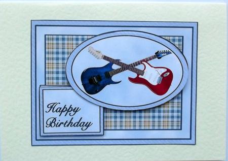 Two Guitars Quick Card by Hilary Shemmans