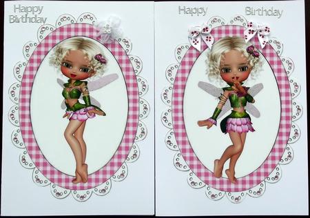 Flower Faerie Toppers with Pink Bows by Hilary Shemmans