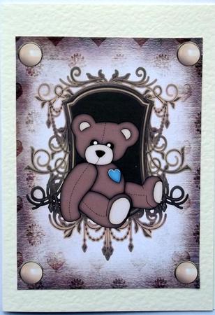 Cute Brown Teddy Topper 3 by Hilary Shemmans