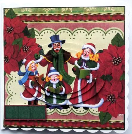 The Choir Singing with Poinsettia by Hilary Shemmans