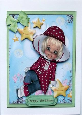 Little Rain Girl Chashing Dreams  by Hilary Shemmans
