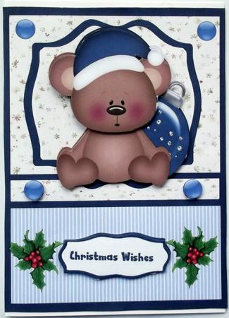 Lovely Little Bear in Santa Hat by Hilary Shemmans