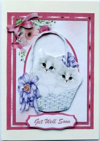 Cute Little Kittens in a Basket  by Hilary Shemmans