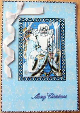 Ice Blue Santa by Hilary Shemmans