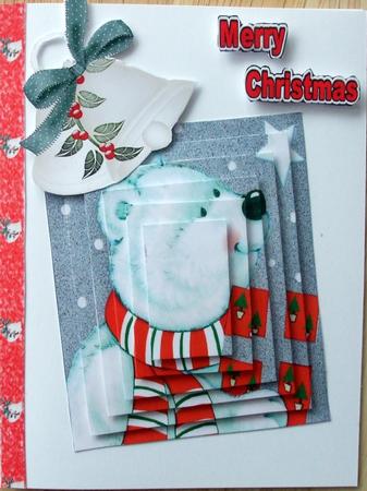 Cute White Polar Bear with Parcel, Pyramids by Hilary Shemmans