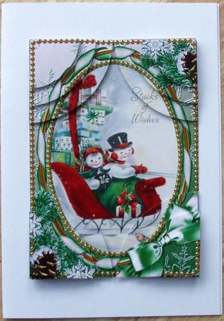 Stacks of Wishes 7x5inch All 4 Corner Stacker Card Front by Hilary Shemmans