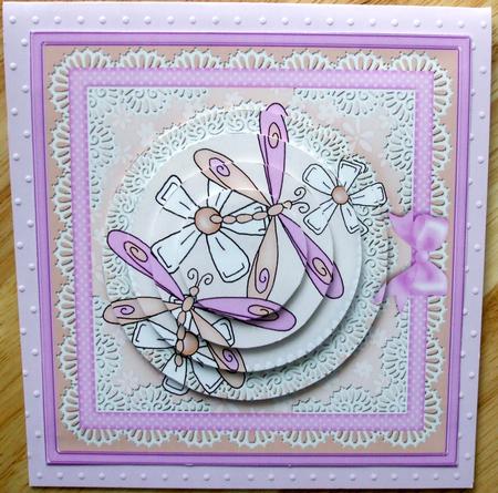Dreamy Dragonflies Circle Pyramage Topper by Hilary Shemmans