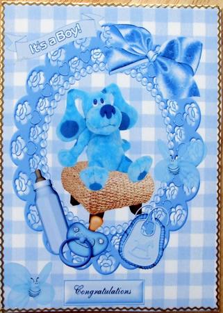 Baby Blue,a4 Topper by Hilary Shemmans