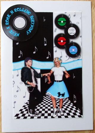 Blue Rock N Roll Birthday by Hilary Shemmans