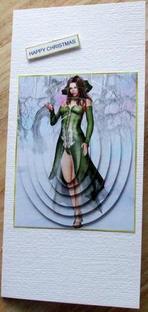 Aint She Sweet Winter Fairy 86 Oval Pyramage by Hilary Shemmans