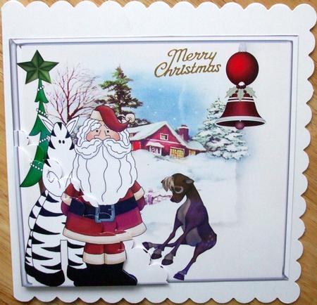 Even Santa Has a Sense of Humour Merry Christmas. Corner She by Hilary Shemmans