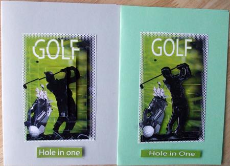 Golf 2 Up 2 C6 Cards by Hilary Shemmans