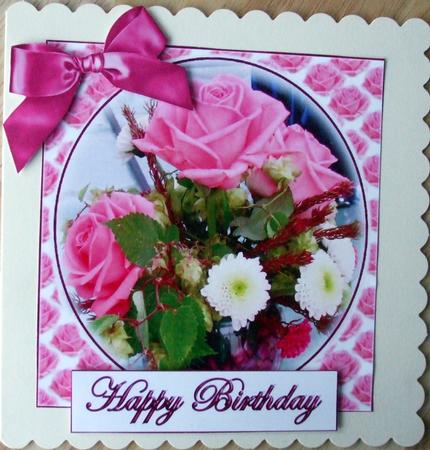 Rose Bouquet Quick Card by Hilary Shemmans