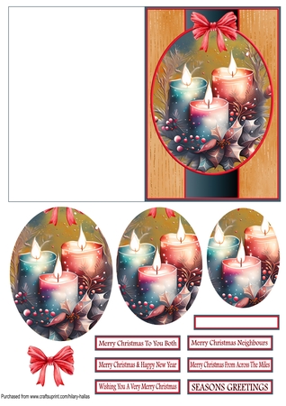 Christmas Candles  by Hilary Hallas