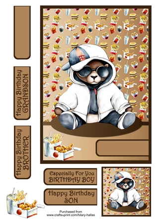 Hip Hop  Teddy Bears by Hilary Hallas