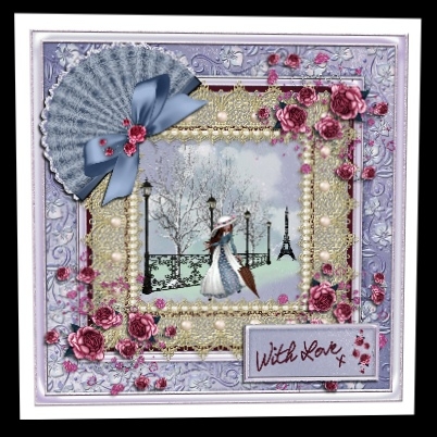 Victorian Pearl & Lace Frames by Hilary Hallas
