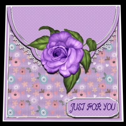 Designer Resource – Floral Envelope Backgrounds Deep CU4CU by Hilary Hallas