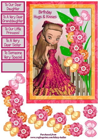 Easter Colors Digital Flowers pkg 1 by Hilary Hallas