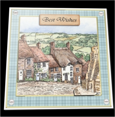 Double Decoupage - Rural England III by Hilary Hallas