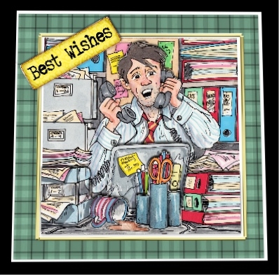 Double Decoupage - Working 9 to 5 by Hilary Hallas