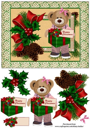 boy and girl teddy bears cu4cu by Hilary Hallas