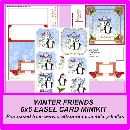 Christmas Time Mats 5 by Hilary Hallas