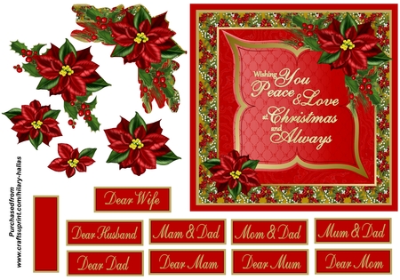 Christmas Time Backgrounds 17 by Hilary Hallas