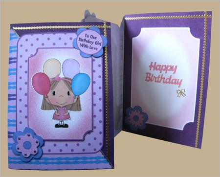Birthday Girls Clip Art by Hilary Hallas