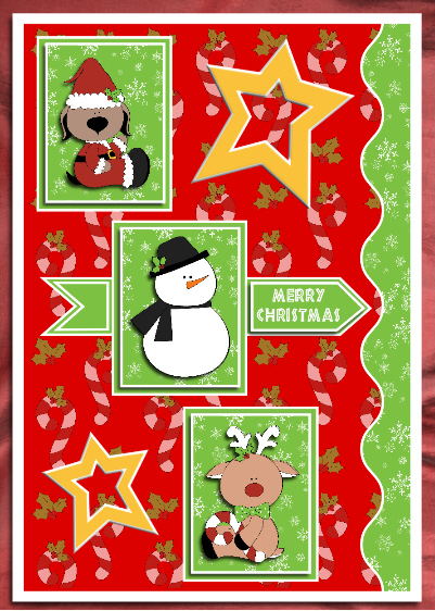 Santa's Friends 1 Clip Art by Hilary Hallas