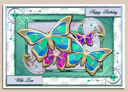 Glass, Gold and Silver Flourish Frames by Hilary Hallas