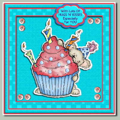 Crafty Bob's Sassy Cheryl Single: Sneaky Bear Birthday -  by Hilary Hallas