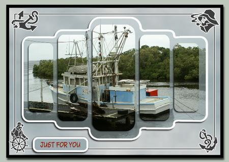 Boats in the Harbour by Hilary Hallas
