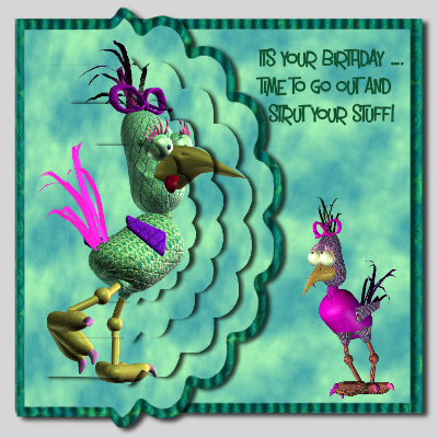 Crazy Birds 2 by Hilary Hallas