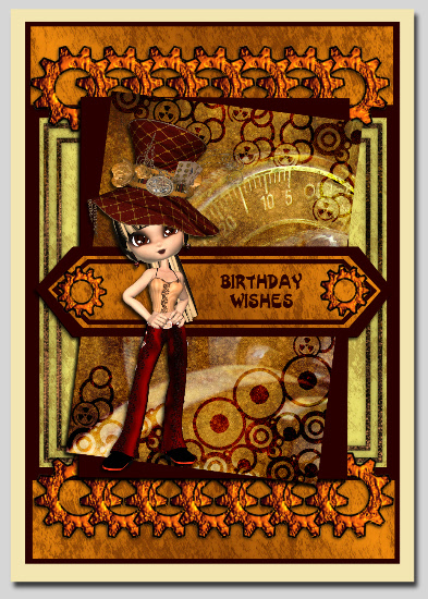 5 Steampunk Themed Cutie Pie Girls by Hilary Hallas