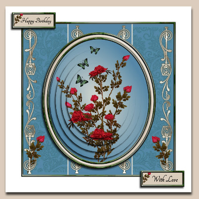 Cu 4 Vintage Style Papers 8x8 by Hilary Hallas