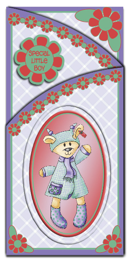 Rainy Days Teddy Line & Colour by Hilary Hallas