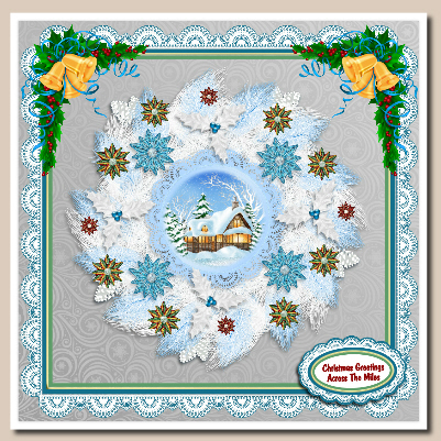 Christmas Bling Flowers Combo Kit by Hilary Hallas