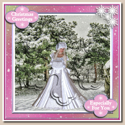 4 Digitally Painted Winter Backgrounds by Hilary Hallas
