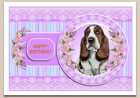 Set of 4 Dogs by Hilary Hallas