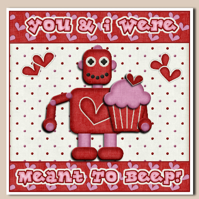 Nuts & Bolts Valentine Robots 1 Clip Art by Hilary Hallas