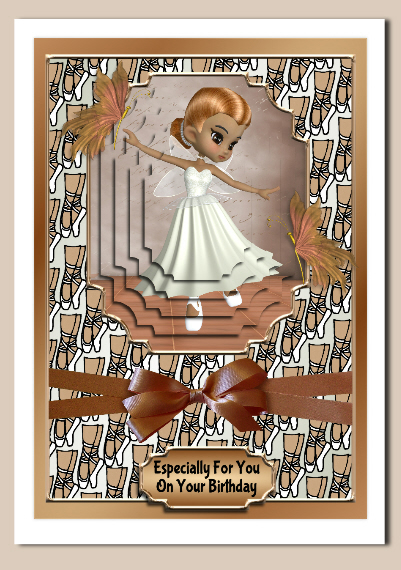 6 Cookie Sugarplum Fairy Ballet Dancer in White Poser Tubes by Hilary Hallas