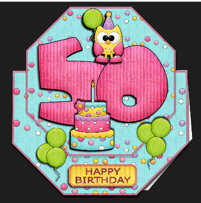 Birthday Party Owls Numbers & Symbols by Hilary Hallas