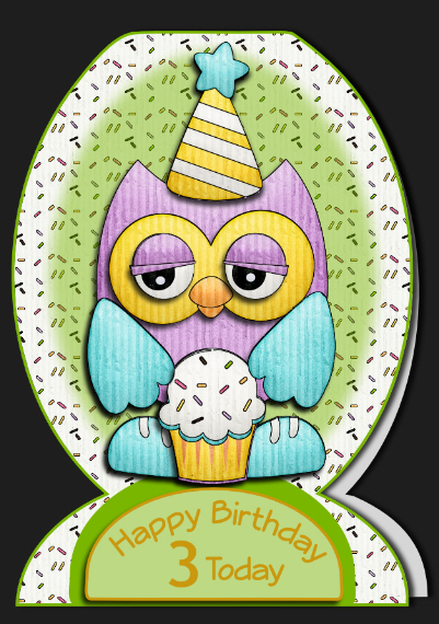 Birthday Party Owls Clip Art by Hilary Hallas