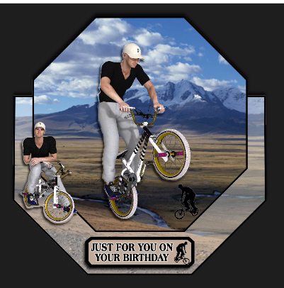 6 Bmx Biking Male Poser Tubes by Hilary Hallas