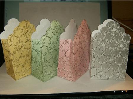 Metallic Snowflakes Backing Paper by Hilary Hallas