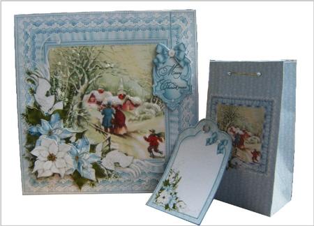 8x8 Time to Deliver the Presents Mini Kit by Hilary Hallas
