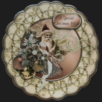 Vintage Christmas Medallion Card Mini Kit by Hilary Hallas