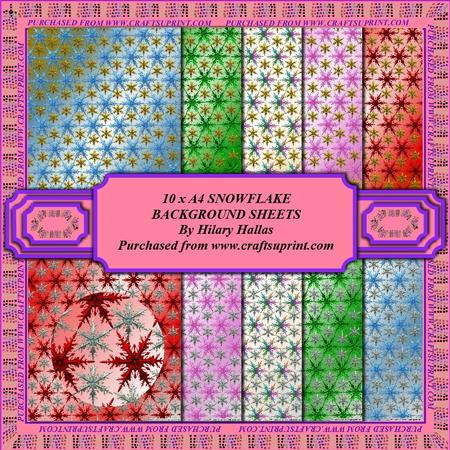 8 Snowflakes by Hilary Hallas