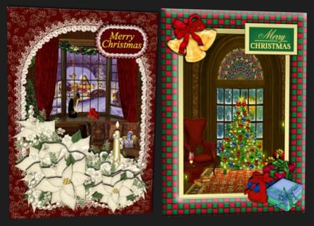 Christmas Windows by Hilary Hallas