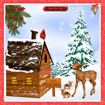 WINTER IN THE FOREST - DESIGNER RESOURCE by Hilda Mullinger